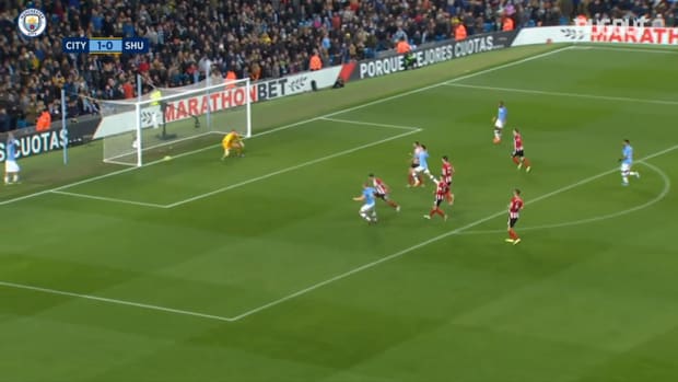 De Bruyne lashes home to seal win over Sheff Utd